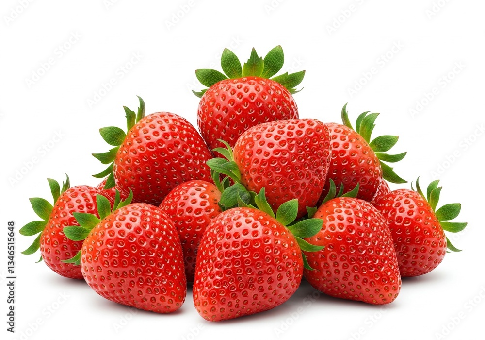 strawberries isolated on white background strawberries isolated on white background