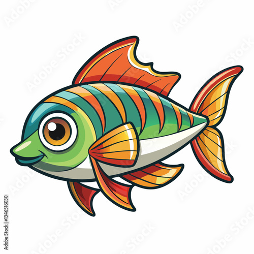 tetra fish on a white background