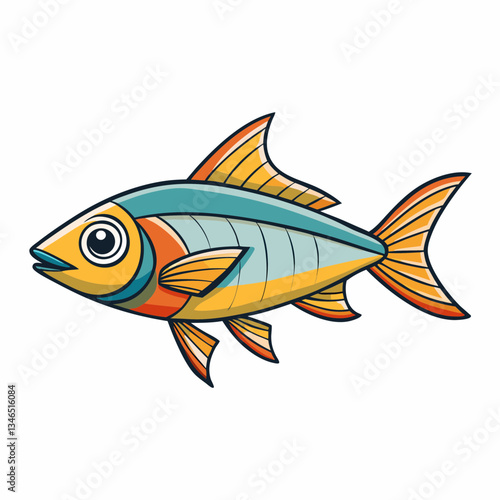 tetra fish on a white background