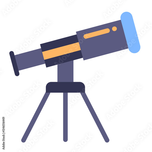 Telescope Vector Design Icon Style