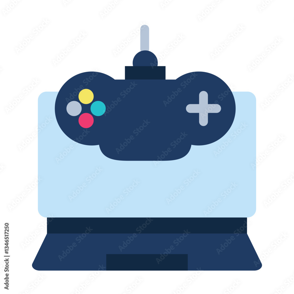 Gaming Laptop Vector Design Icon Style Gaming Laptop Vector Design Icon Style