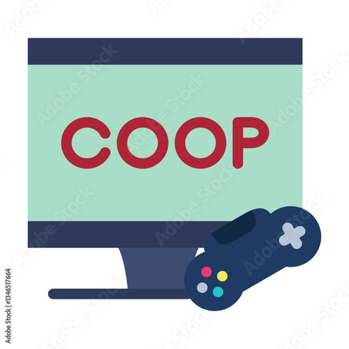 Co-op Vector Design Icon Style