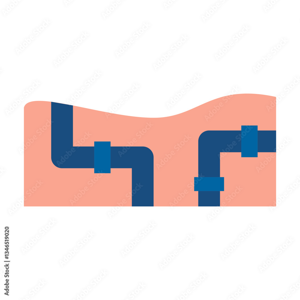 Irrigation Trench Vector Design Icon Style Irrigation Trench Vector Design Icon Style