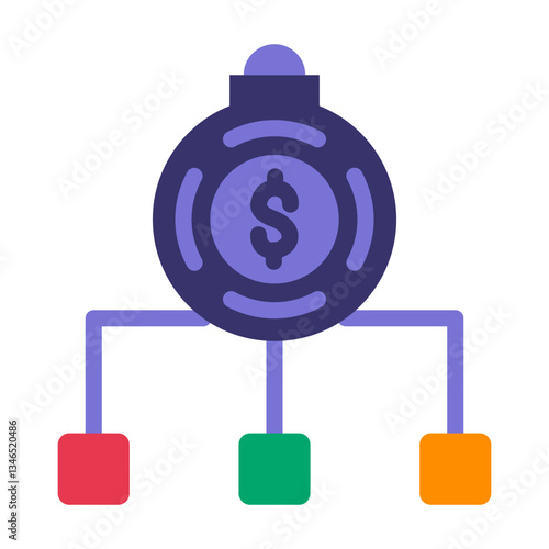 Debt Restructuring Vector Design Icon Style