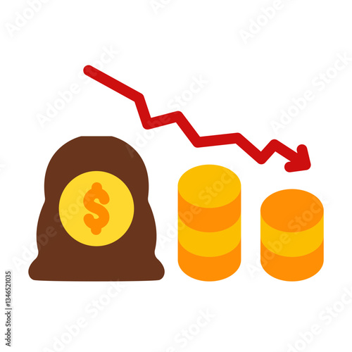 Bankruptcy Vector Design Icon Style