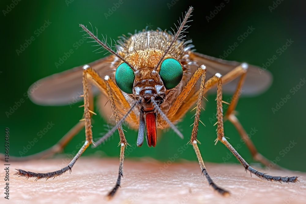 Fototapeta premium Close-up Mosquito Banner