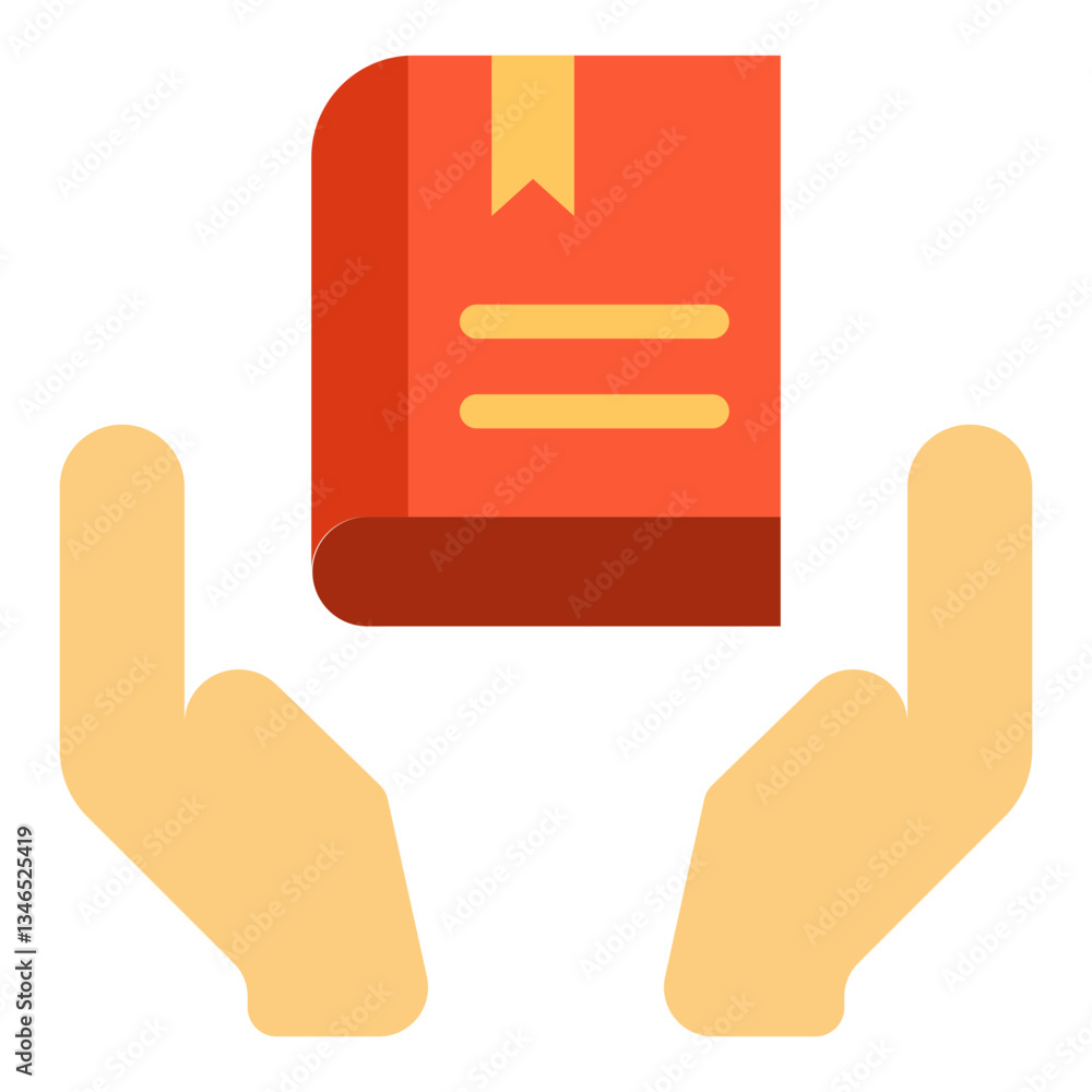 Book Donation Vector Design Icon Style Book Donation Vector Design Icon Style