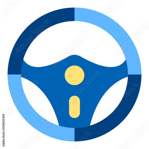 Steering Wheel Vector Design Icon Style