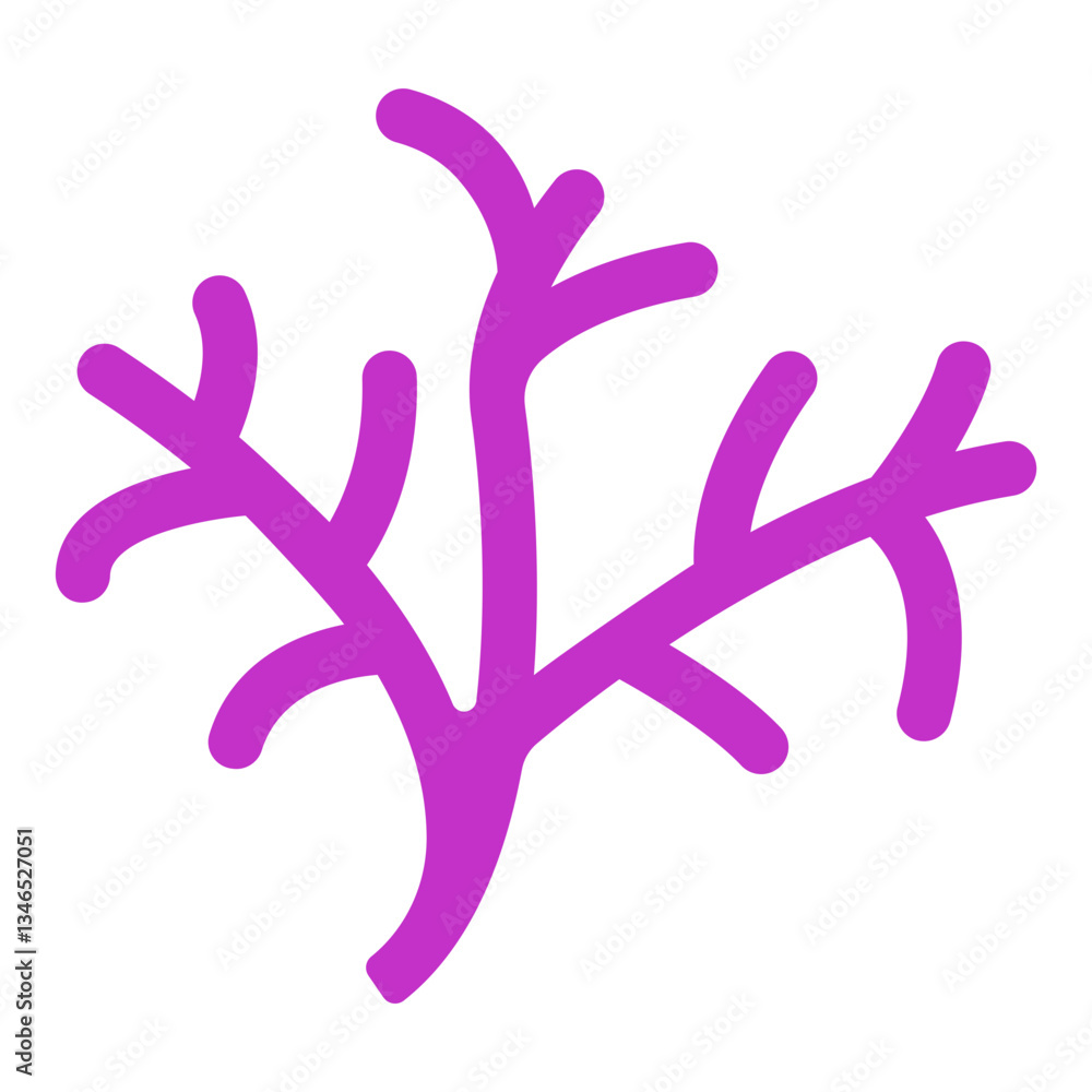 Obraz premium Coral Vector Design Icon Style