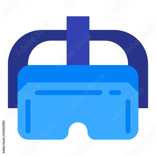 Virtual reality headset Vector Design Icon Style