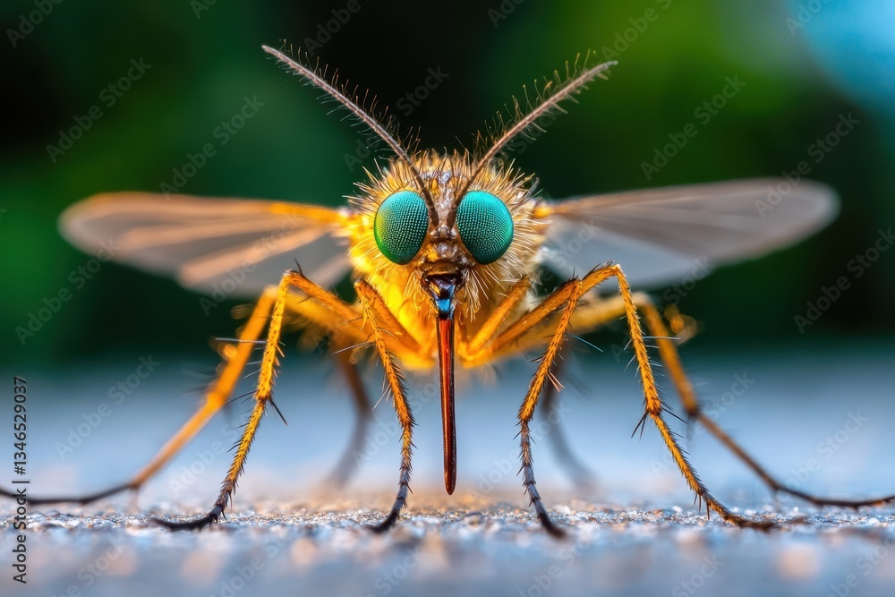 Fototapeta premium Close-up Mosquito Banner