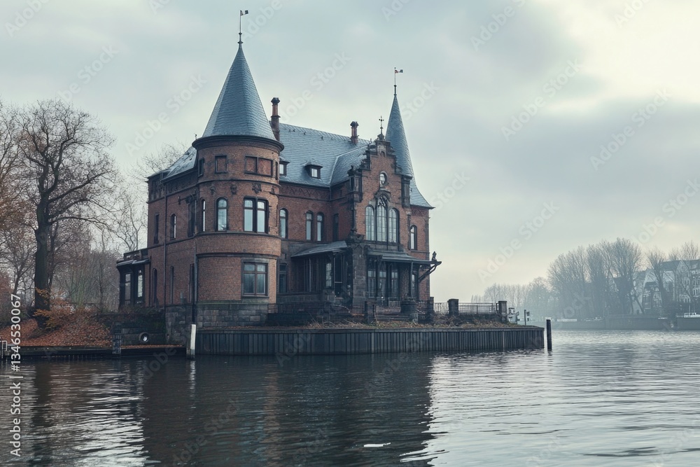 The iconic Wasserschloss in Hamburg stands as a remarkable historical landmark. The iconic Wasserschloss in Hamburg stands as a remarkable historical landmark.
