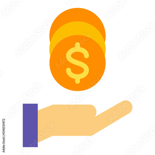 Retirement fund Vector Design Icon Style