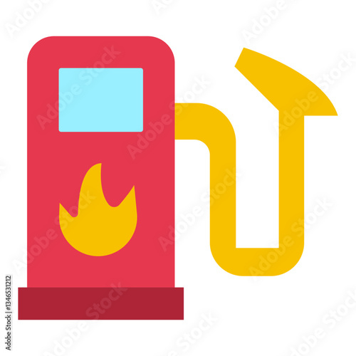 Gas Pump Vector Design Icon Style