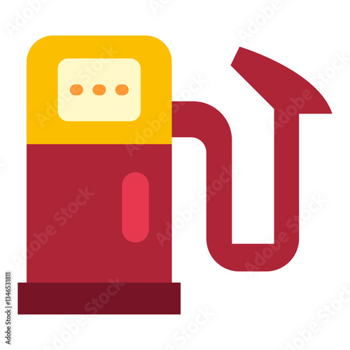 Gas Station Vector Design Icon Style