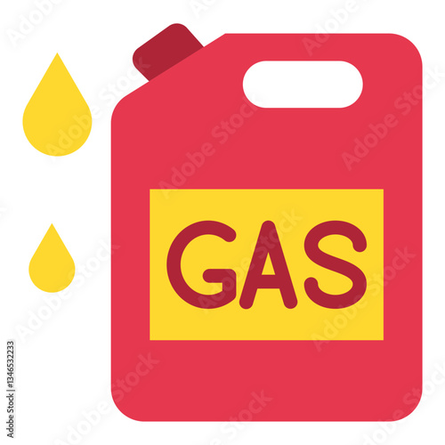 Gas Can Vector Design Icon Style