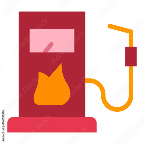 Gas Pump Vector Design Icon Style