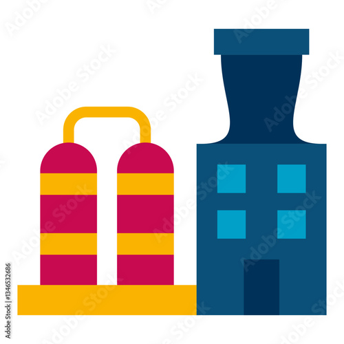 Refinery Vector Design Icon Style