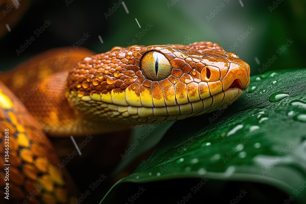 Fototapeta premium Close-up Snake Banner