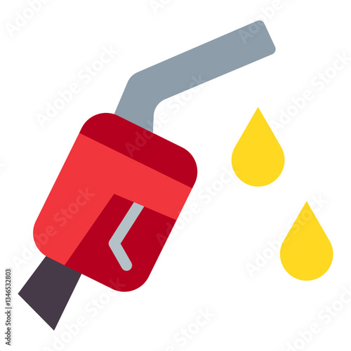 Fuel Nozzle Vector Design Icon Style