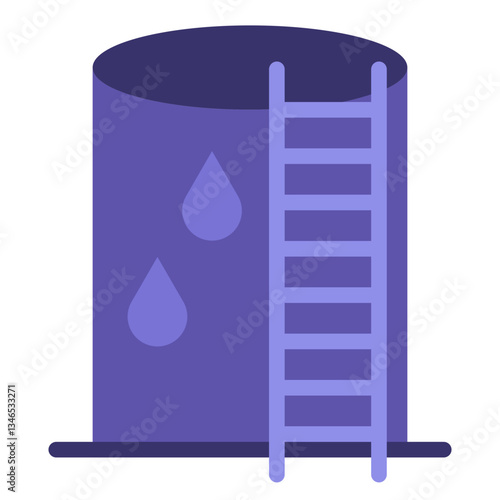 Oil Reservoir Vector Design Icon Style