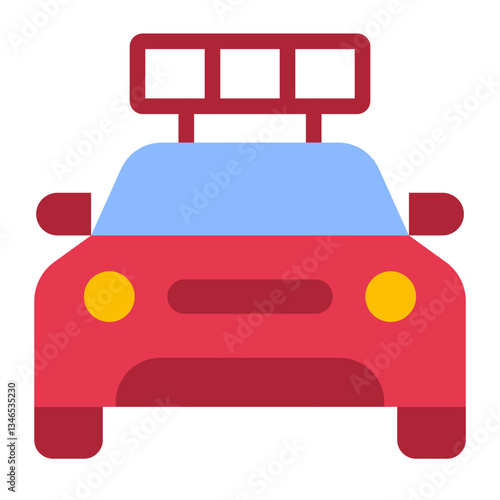 Police Car Vector Design Icon Style