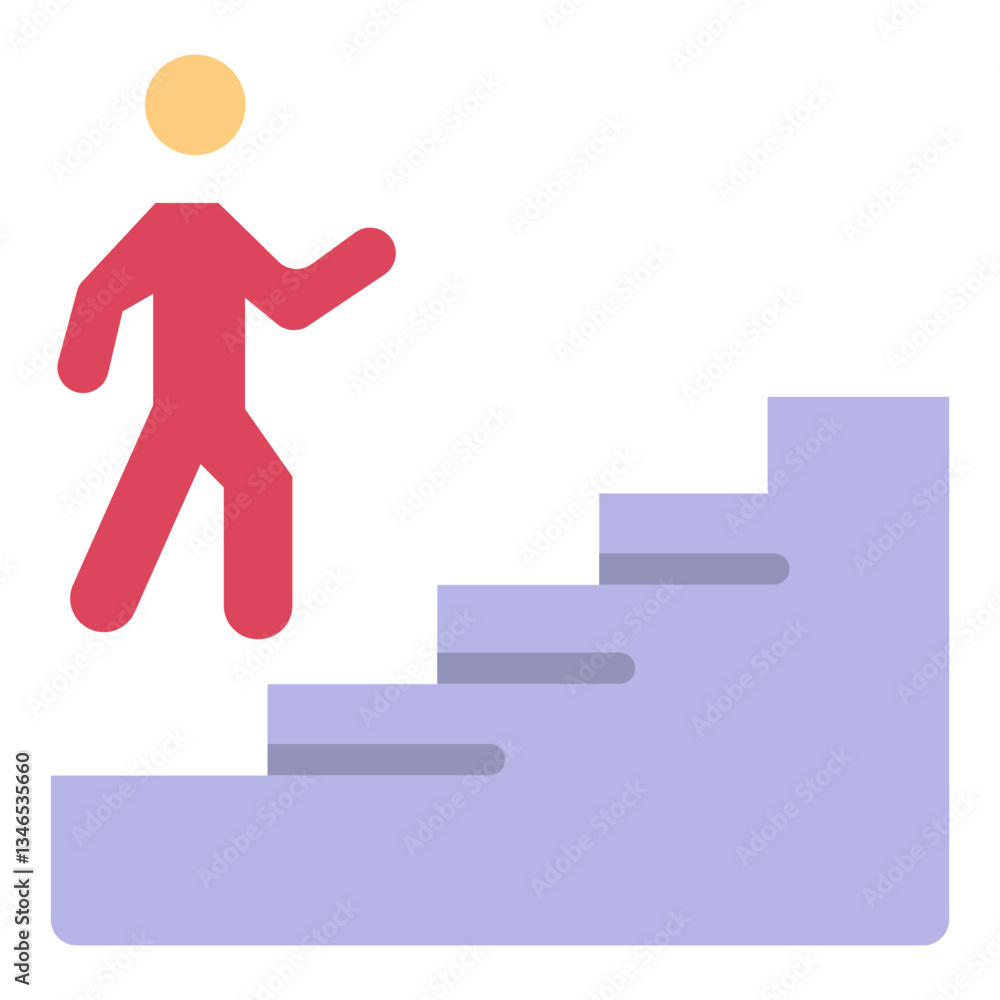 Emergency Stairs Vector Design Icon Style Emergency Stairs Vector Design Icon Style
