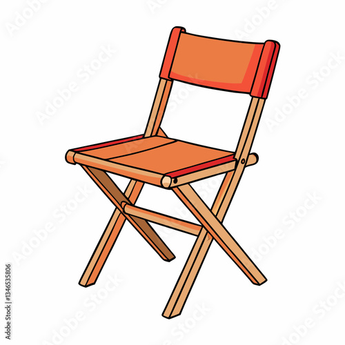 folding chair isolated on white