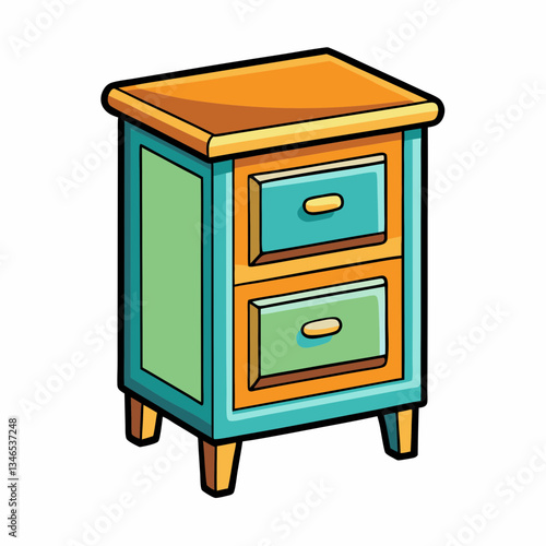 nightstand furniture icon