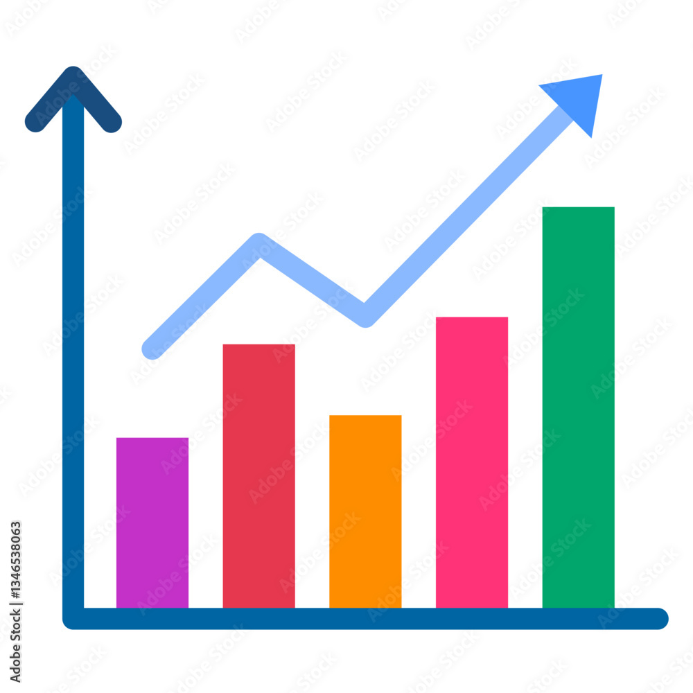 Analytics Vector Design Icon Style Analytics Vector Design Icon Style