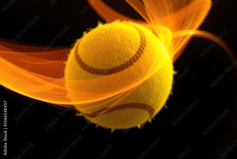 Fototapeta premium standard yellow-green tennis ball.