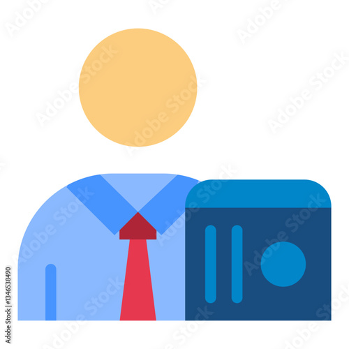 Data Scientist Vector Design Icon Style