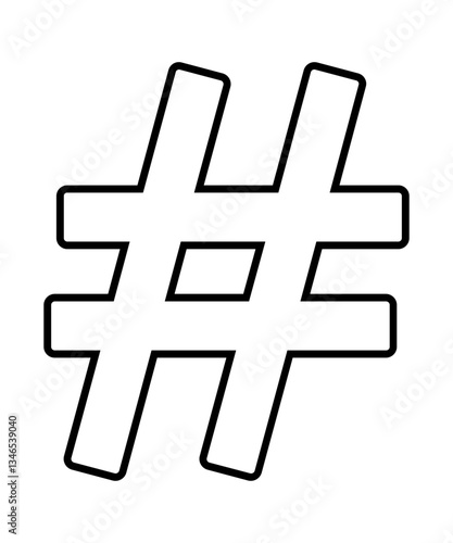 Hashtag icon