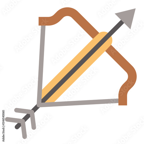 Crossbow Vector Design Icon Style