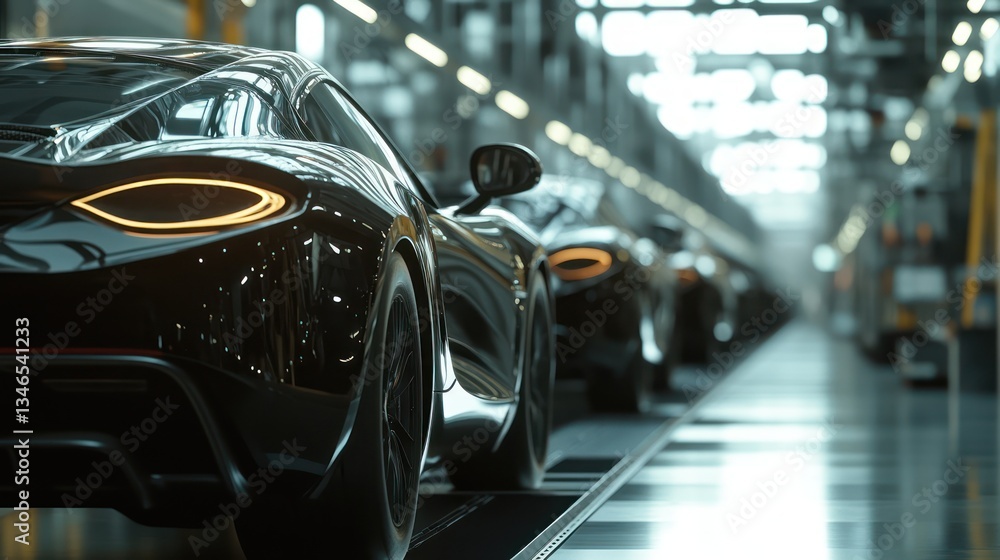 Factory sports car production line assembly Factory sports car production line assembly