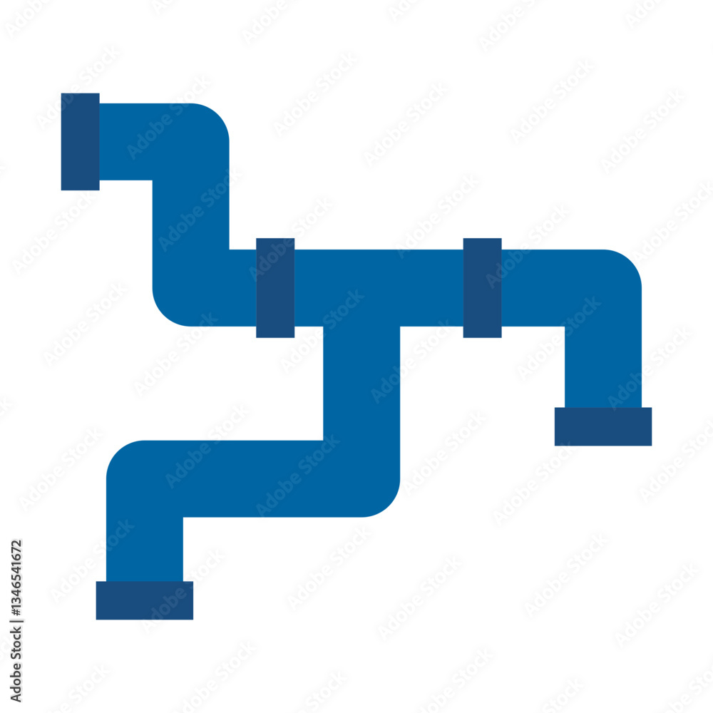 Plumbing Pipe Vector Design Icon Style Plumbing Pipe Vector Design Icon Style