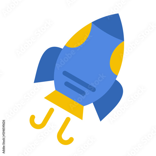 Rocket Vector Design Icon Style