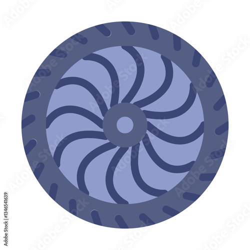 Jet Engine Vector Design Icon Style