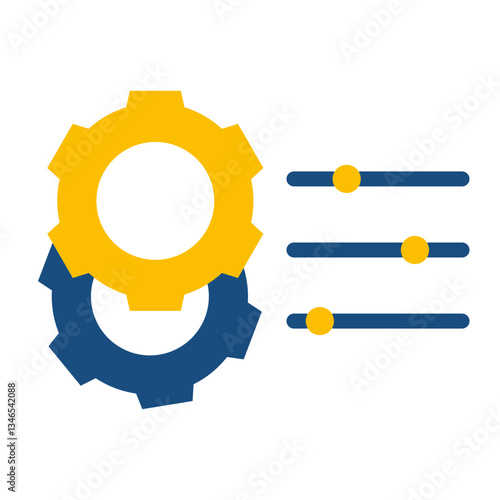 Settings Vector Design Icon Style