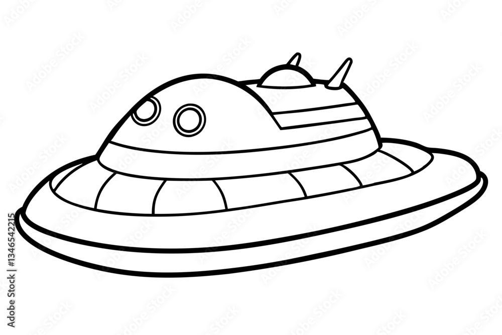 hovercraft line art silhouette vector illustration hovercraft line art silhouette vector illustration