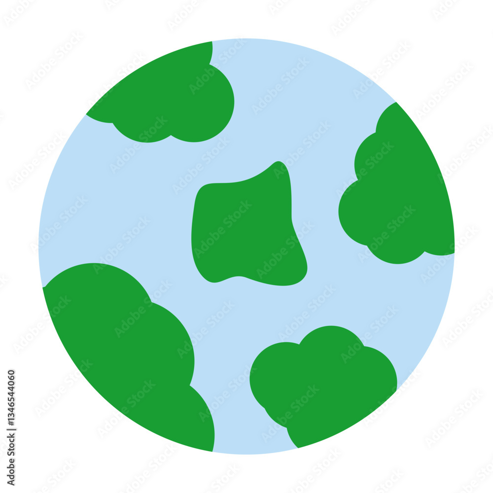 Fototapeta premium Earth Vector Design Icon Style