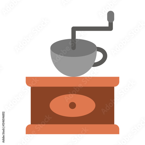 Coffee Grinder Vector Design Icon Style