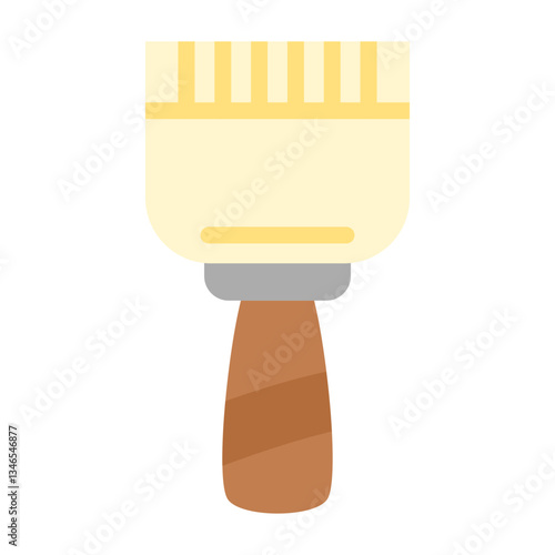 Basting Brush Vector Design Icon Style
