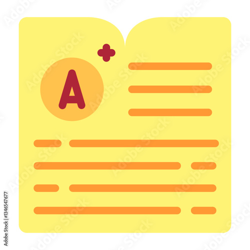 Report Card Vector Design Icon Style
