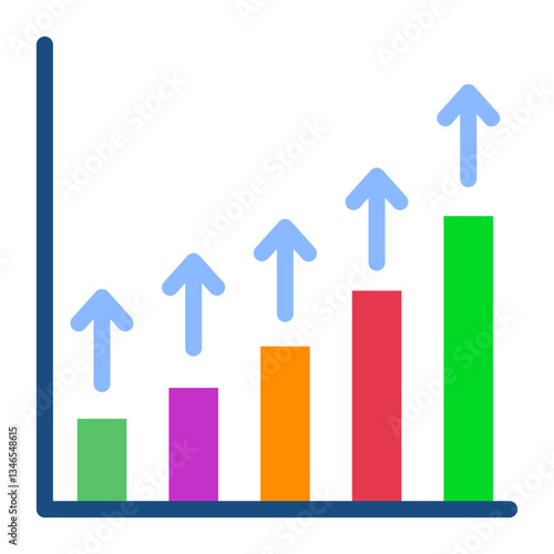 Growth Vector Design Icon Style