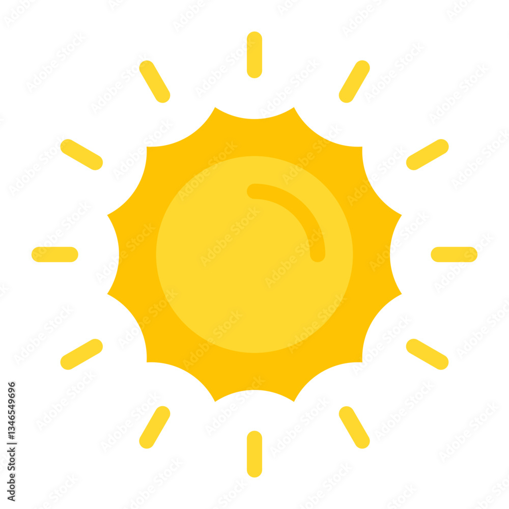 Sun Vector Design Icon Style Sun Vector Design Icon Style