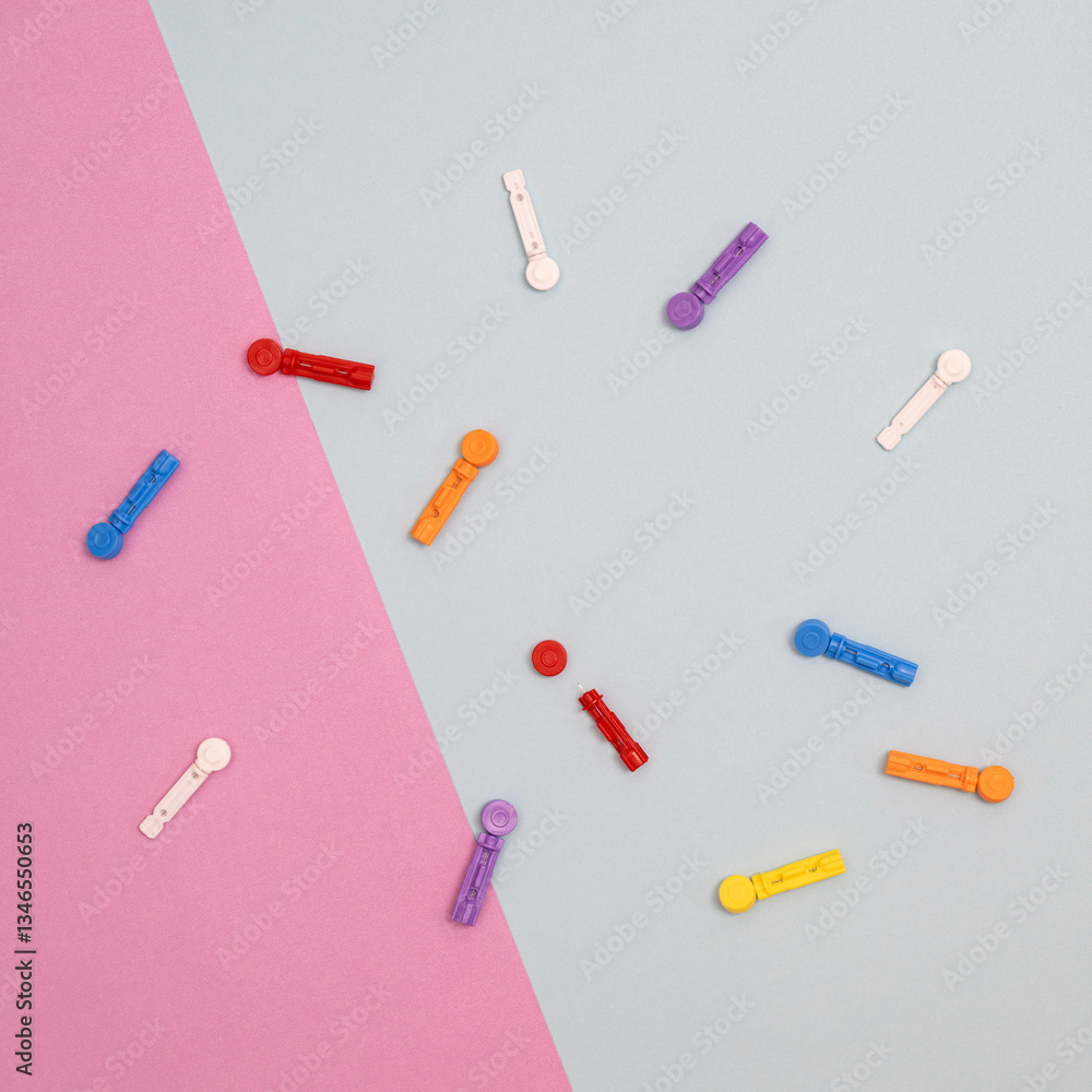 Lancets and test strips for blood glucose monitoring and diabetes management. Lancets and test strips for blood glucose monitoring and diabetes management.