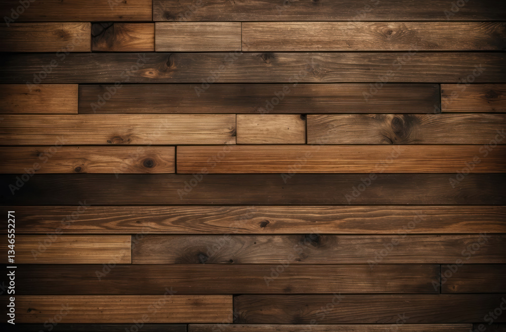 Fototapeta premium Natural wood texture background. Grain pattern surface. Rustic, organic nature. Brown beige, design element.