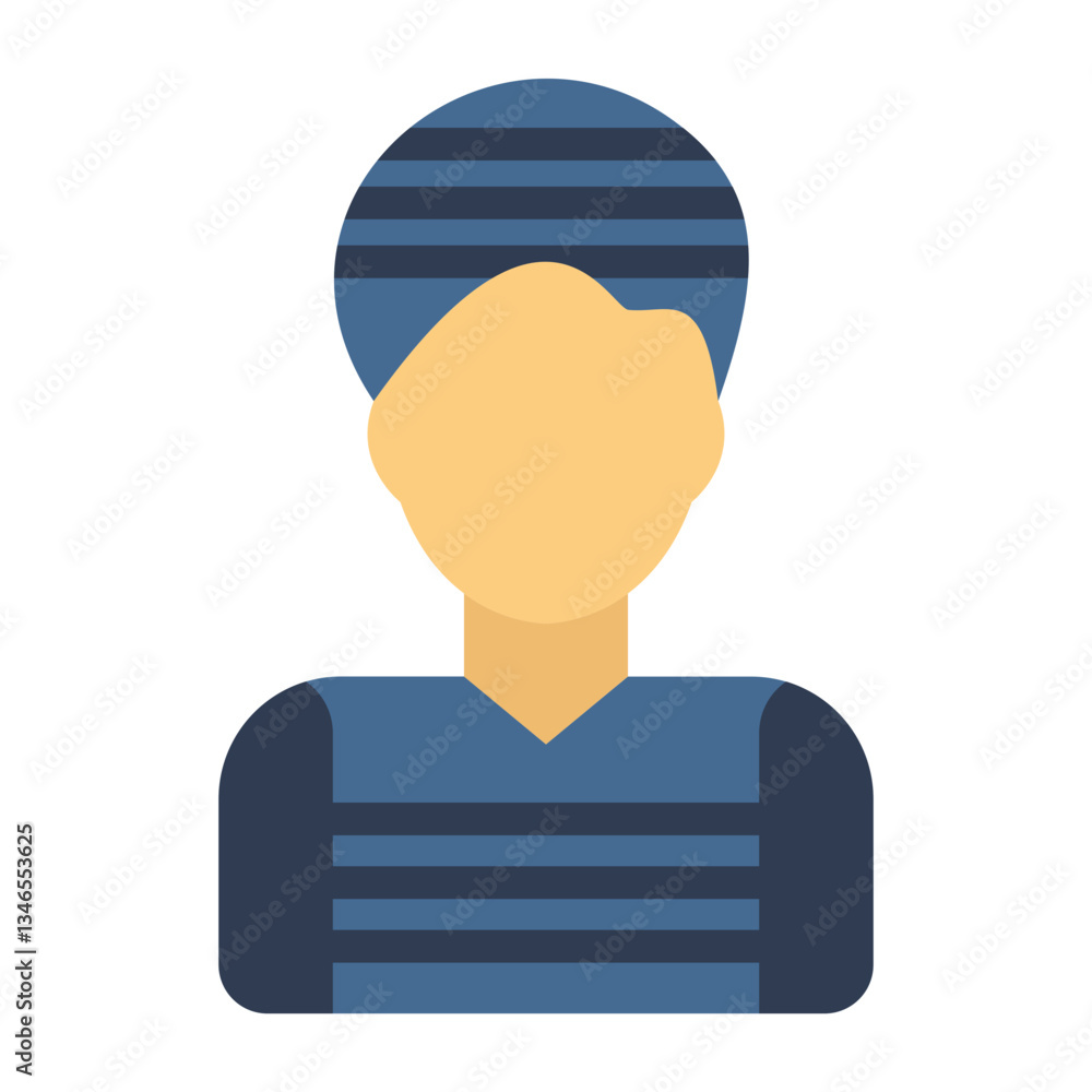 Criminal Vector Design Icon Style
