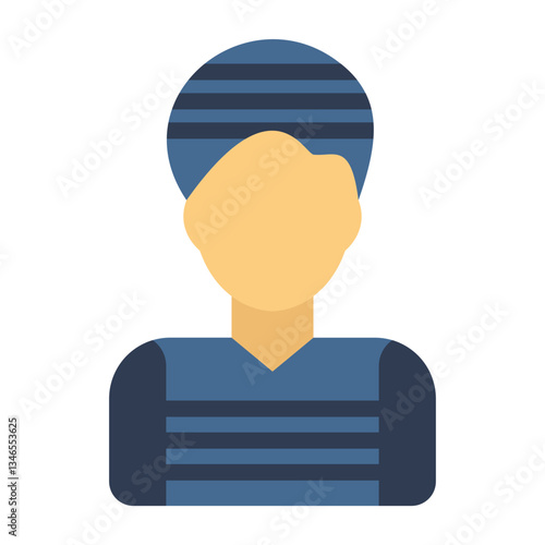 Criminal Vector Design Icon Style